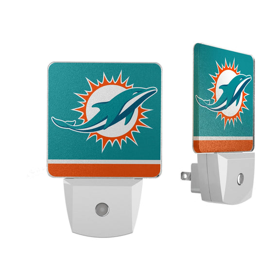 Miami Dolphins Stripe Night Light 2-Pack - 757 Sports Collectibles