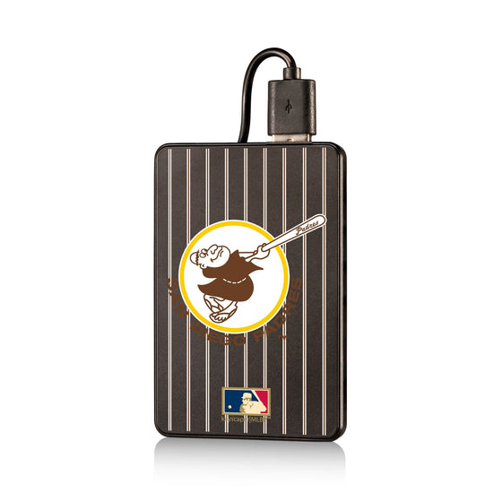 San Diego Padres 1969-1984 - Cooperstown Collection Pinstripe 2200mAh Credit Card Powerbank - 757 Sports Collectibles