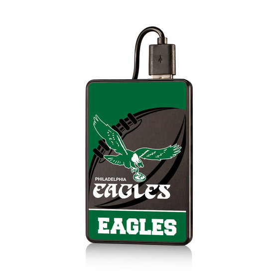 Philadelphia Eagles 1973-1995 Historic Collection Passtime 2500mAh Credit Card Powerbank - 757 Sports Collectibles