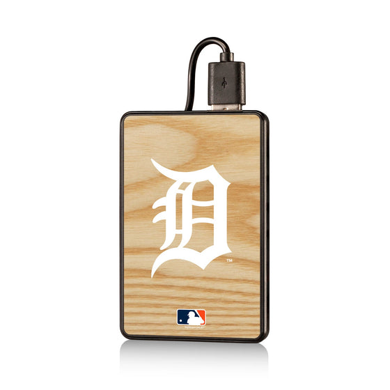 Detroit Tigers Tigers Wood Bat 2200mAh Credit Card Powerbank - 757 Sports Collectibles