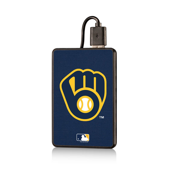 Milwaukee Brewers Solid 2500mAh Credit Card Powerbank - 757 Sports Collectibles