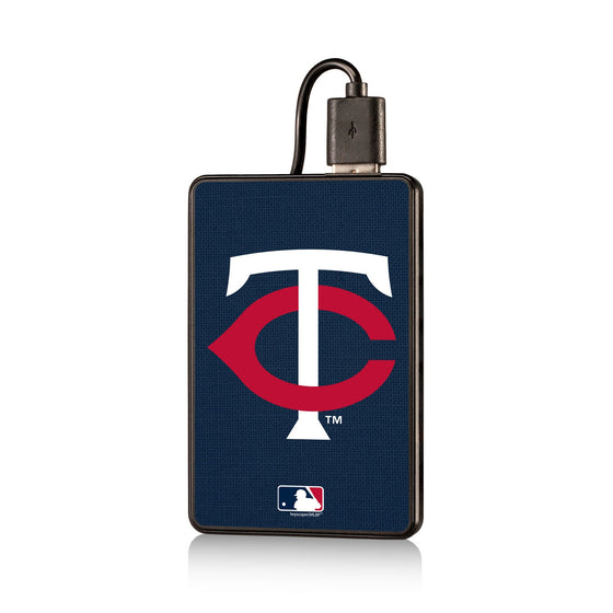 Minnesota Twins Twins Solid 2200mAh Credit Card Powerbank - 757 Sports Collectibles