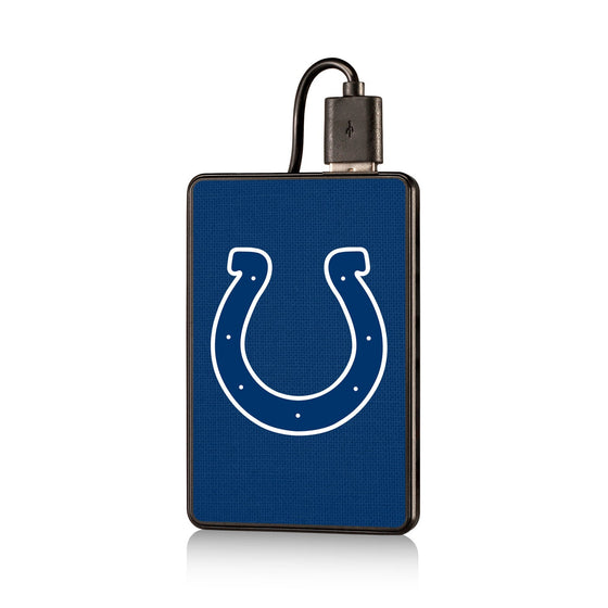 Indianapolis Colts Solid 2200mAh Credit Card Powerbank - 757 Sports Collectibles