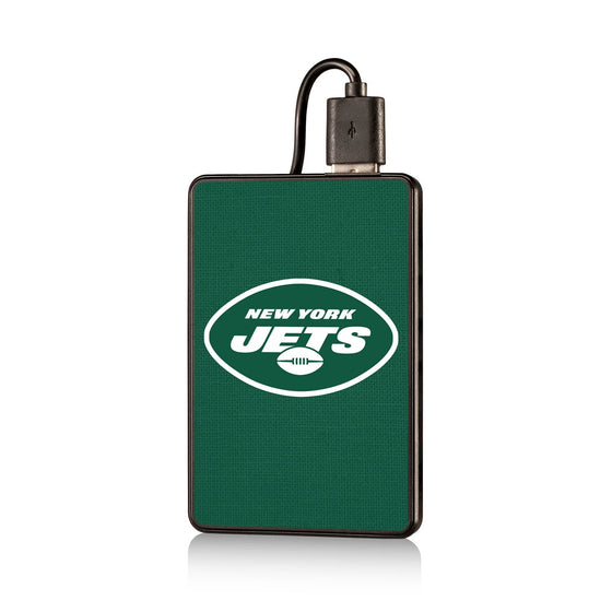 New York Jets Solid 2200mAh Credit Card Powerbank - 757 Sports Collectibles