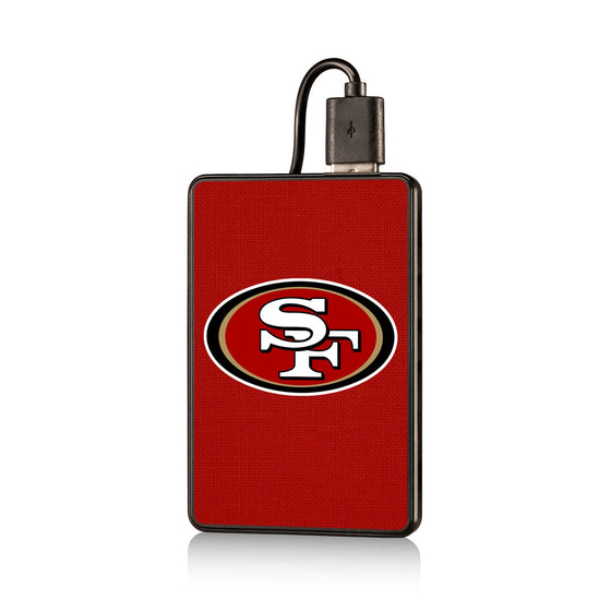 San Francisco 49ers Solid 2200mAh Credit Card Powerbank - 757 Sports Collectibles