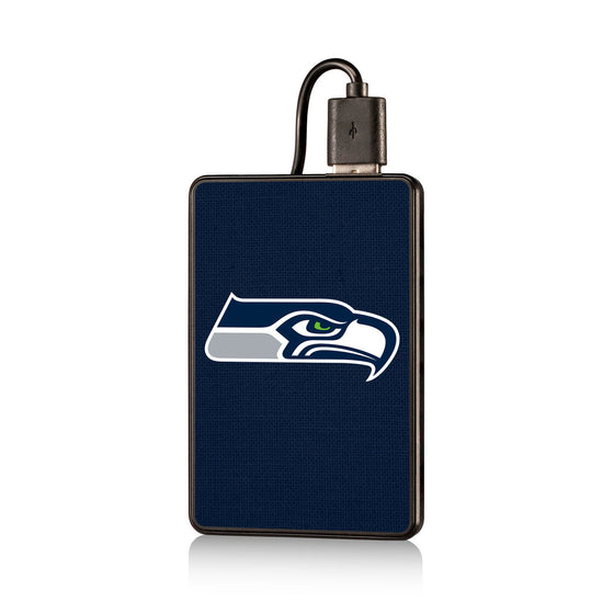 Seattle Seahawks Solid 2200mAh Credit Card Powerbank - 757 Sports Collectibles