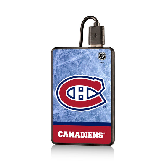 Montreal Canadiens Ice Wordmark 2500mAh Credit Card Powerbank-0