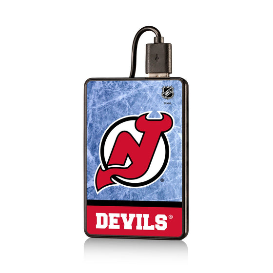 New Jersey Devils Ice Wordmark 2500mAh Credit Card Powerbank-0