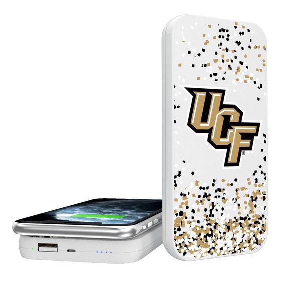 Central Florida Golden Knights Confetti 5000mAh Portable Wireless Charger-0