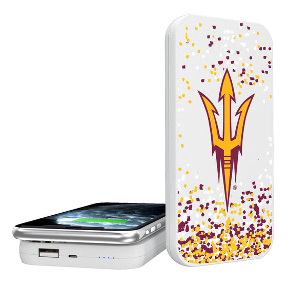 Arizona State Sun Devils Confetti 5000mAh Portable Wireless Charger-0
