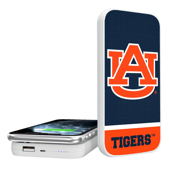 Auburn Tigers Solid Wordmark 5000mAh Portable Wireless Charger-0