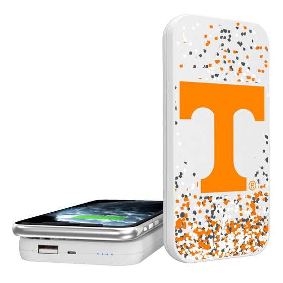 Tennessee Volunteers Confetti 5000mAh Portable Wireless Charger-0