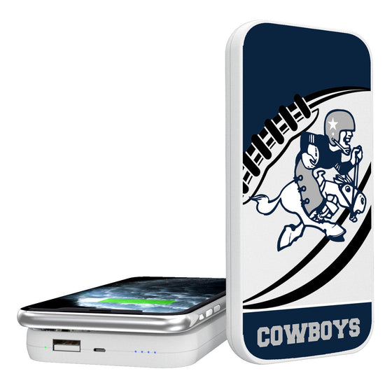 Dallas Cowboys 1966-1969 Historic Collection Passtime 5000mAh Portable Wireless Charger - 757 Sports Collectibles