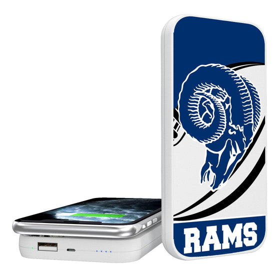 Los Angeles Rams Passtime 5000mAh Portable Wireless Charger - 757 Sports Collectibles