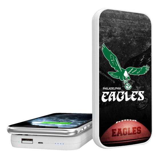 Philadelphia Eagles 1973-1995 Historic Collection Legendary 5000mAh Portable Wireless Charger - 757 Sports Collectibles