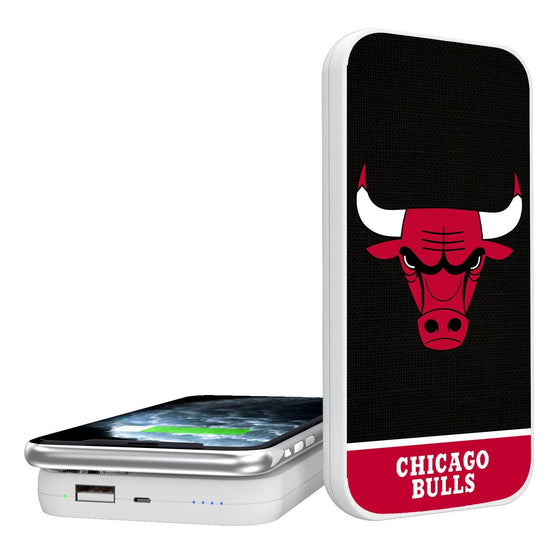 Chicago Bulls Solid Wordmark 5000mAh Portable Wireless Charger-0