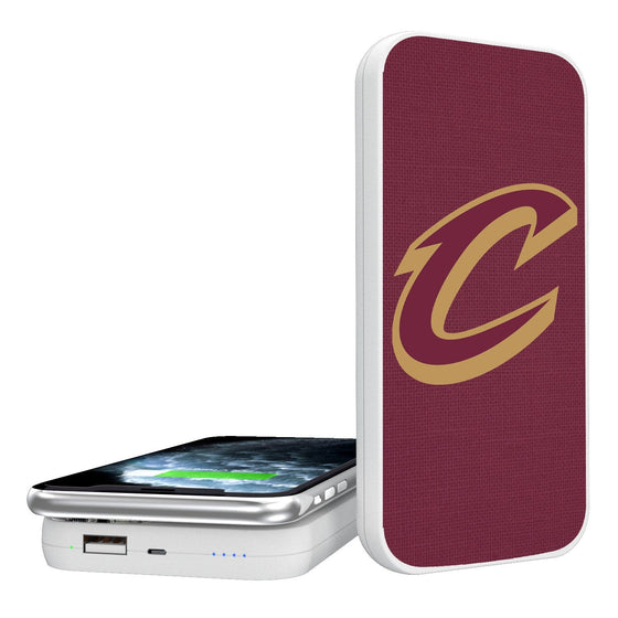 Cleveland Cavaliers Solid 5000mAh Portable Wireless Charger-0
