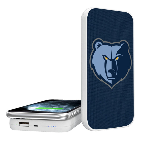 Memphis Grizzlies Solid 5000mAh Portable Wireless Charger-0