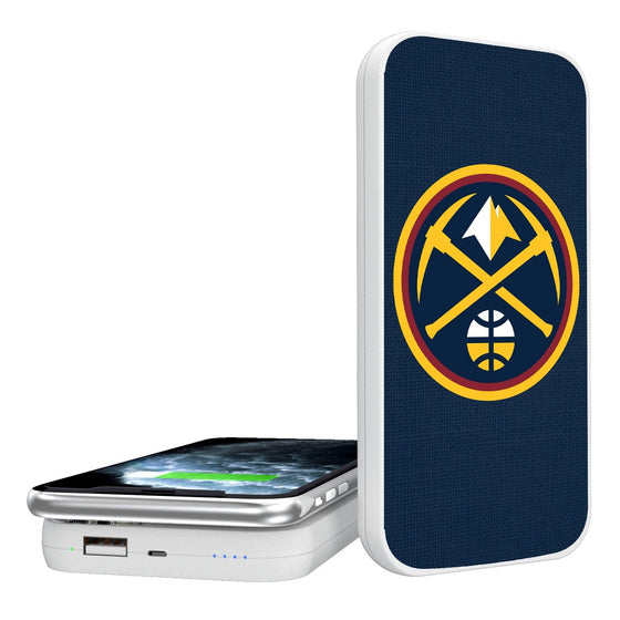 Denver Nuggets Solid 5000mAh Portable Wireless Charger-0