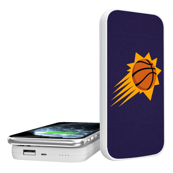 Phoenix Suns Solid 5000mAh Portable Wireless Charger-0