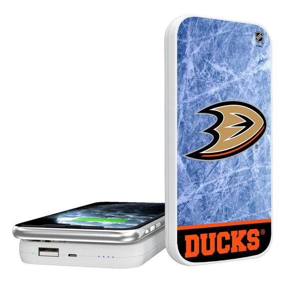 Anaheim Ducks Ice Wordmark 5000mAh Portable Wireless Charger-0