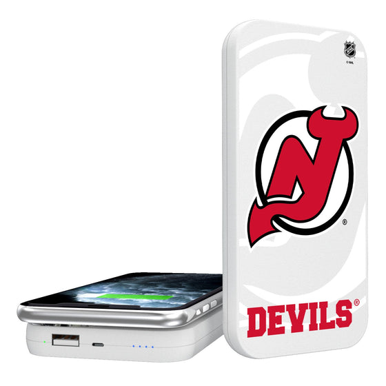 New Jersey Devils Tilt 5000mAh Portable Wireless Charger-0