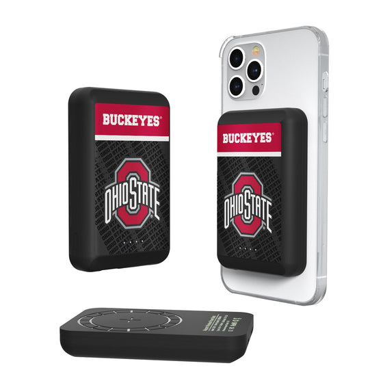 Ohio State Buckeyes Endzone Plus 5000mAh Magnetic Wireless Charger-0