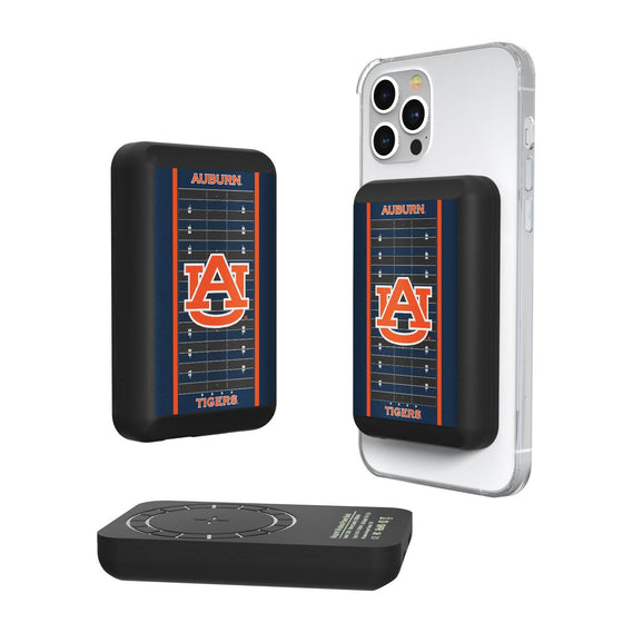 Auburn Tigers Football Field Wireless Mag Power Bank-0
