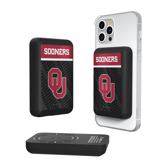 Oklahoma Sooners Endzone Plus 5000mAh Magnetic Wireless Charger-0