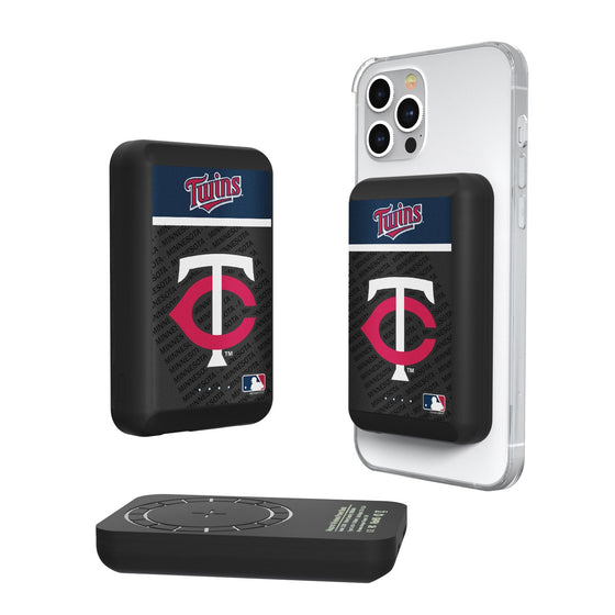 Minnesota Twins Endzone Plus 5000mAh Magnetic Wireless Charger - 757 Sports Collectibles