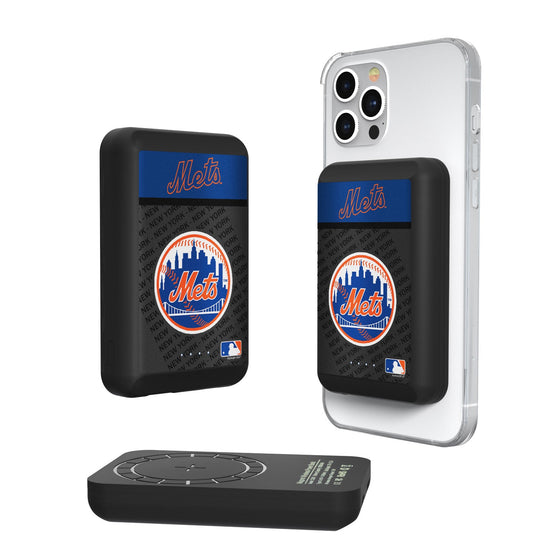 New York Mets Endzone Plus 5000mAh Magnetic Wireless Charger - 757 Sports Collectibles