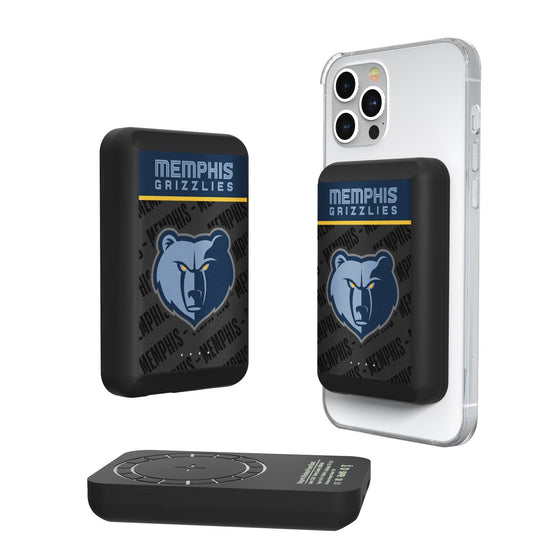 Memphis Grizzlies Endzone Plus Wireless Mag Power Bank-0