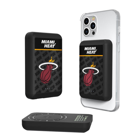 Miami Heat Endzone Plus Wireless Mag Power Bank-0
