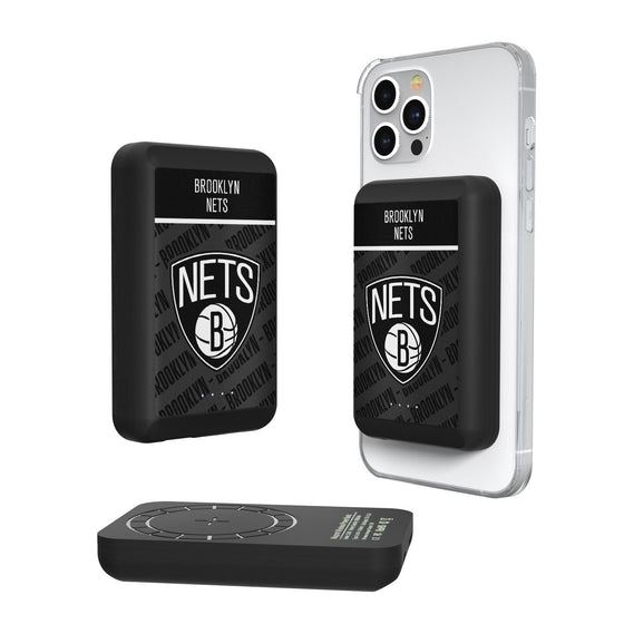 Brooklyn Nets Endzone Plus Wireless Mag Power Bank-0