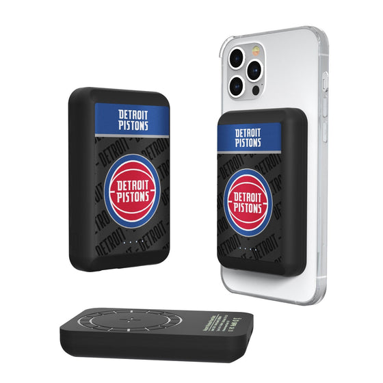 Detroit Pistons Endzone Plus Wireless Mag Power Bank-0
