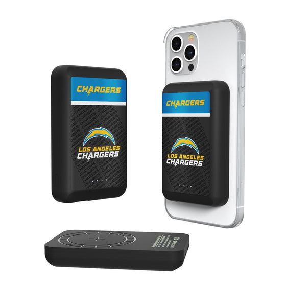 Los Angeles Chargers Endzone Plus 5000mAh Magnetic Wireless Charger - 757 Sports Collectibles