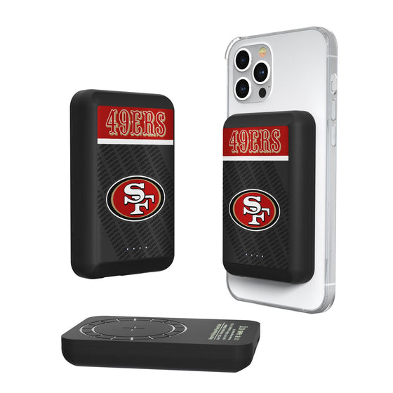 San Francisco 49ers Endzone Plus 5000mAh Magnetic Wireless Charger - 757 Sports Collectibles