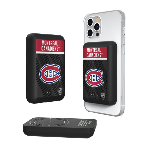 Montreal Canadiens Endzone Plus 5000mAh Magnetic Wireless Charger-0