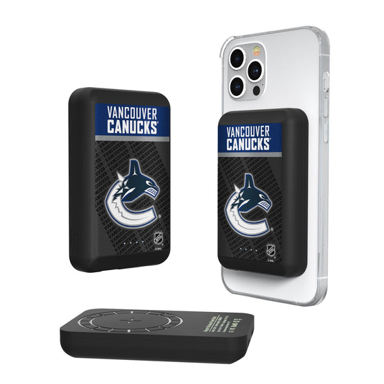 Vancouver Canucks Endzone Plus 5000mAh Magnetic Wireless Charger-0