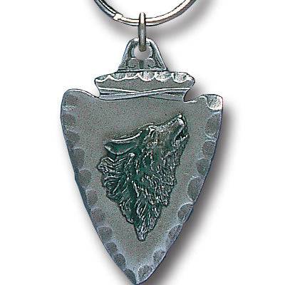 Key Ring - Wolf On Arrowhead (SSKG) - 757 Sports Collectibles