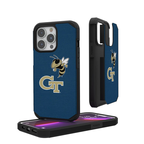 Georgia Tech Yellow Jackets Solid Rugged Case-0