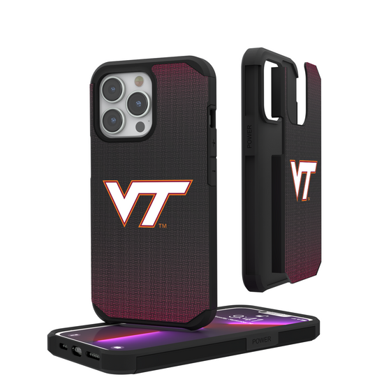Virginia Tech Hokies Linen Rugged Phone Case-0