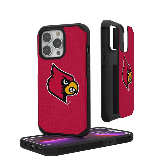 Louisville Cardinals Solid Rugged Case-0
