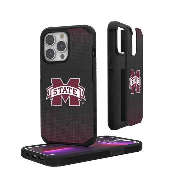 Mississippi State Bulldogs Linen Rugged Phone Case-0