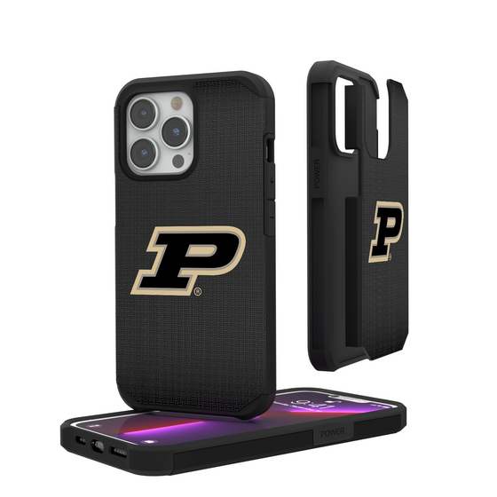 Purdue Boilermakers Linen Rugged Phone Case-0