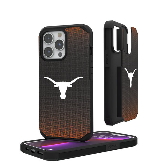 Texas Longhorns Linen Rugged Phone Case-0
