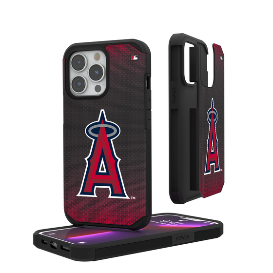Los Angeles Angels Linen Rugged Phone Case-0