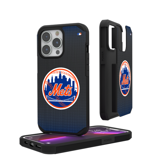 New York Mets Linen Rugged Phone Case-0