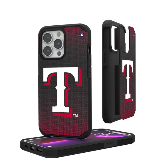 Texas Rangers Linen Rugged Phone Case-0