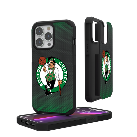 Boston Celtics Linen Rugged Phone Case-0